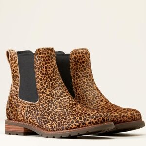 ARIAT Wexford Cheetah Hair Bootie Size 6